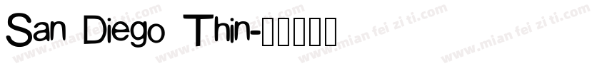 San Diego Thin字体转换
